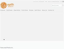 Tablet Screenshot of earthproducts.co.za